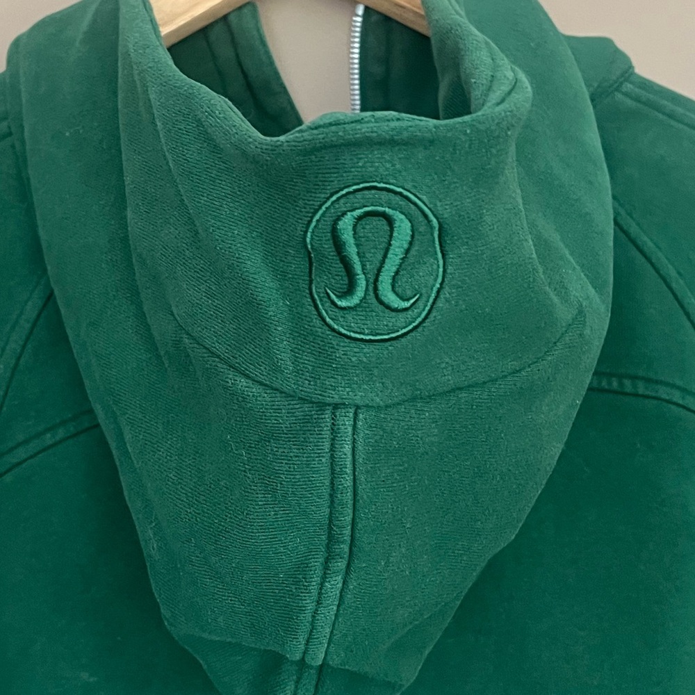 {Lululemon} Scuba Oversized Half-Zip Hoodie Sweatshirt in Green - Womens M/L - Picture 7 of 8